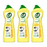 Cif Krem Limonlu Yüzey Temizleyici, 750 ml, 3'lü Paket
