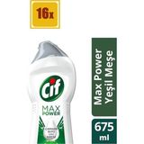 Cif Krem Max Power Yeşil Meşe 675 ml 16'lı Set