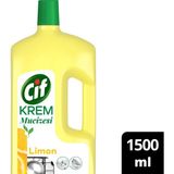 Cif Krem Mucize Yüzey Temizleyici Limon 1500 ml Ferahlatıcı Koku ile Etkili Temizlik