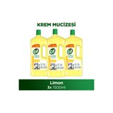 Cif Krem Mucize Yüzey Temizleyici Limon 1500 ml x3