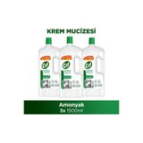 Cif Krem Mucizesi Yüzey Temizleyici, Amonyaklı, 3x1500ml