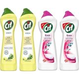 Cif Krem Müge Çiçeği Frezya Ve Limon Kokulu 500 Ml 4Lü Set