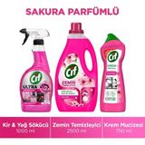 Cif Krem Sakura Sprey 750 ml X1 Cif Ultra Sprey Sakura 1025ML X1 Cif Zemin Temizleyici Sakura 2500ML - Renksiz