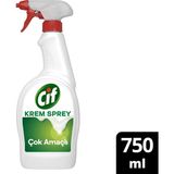 Cif Krem Sprey Amonyak Yağ ve Kir Sökücü Yüzey Temizleyici 750 ml Ferah Koku ile Pratik Temizlik