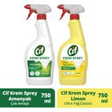 Cif Krem Sprey Limon + Cif Krem Sprey Amonyak