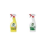 Cif Krem Sprey Ultra Yağ Çözücü Yüzey Temizleyici Limon 750 ml ve Cif Krem Sprey Çok Amaçlı Amonyak Yüzey Temizleyici Yağ ve Kir Çıkarıcı 750 ml