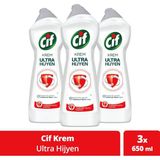 Cif Krem Temizleyiciultra Hijyen Max Power Yeşil Meşe Esintisi 675 ml X3 - Şeffaf