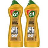 Cif Krem Yüzey Temizleyici Altın Işıltısı Amber Kokulu 750 ml 2li paket