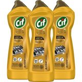 Cif Krem Yüzey Temizleyici Altın Işıltısı Amber Kokulu 750 ml X3
