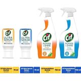 Cif Power And Shine Mutfak ve Banyo Sprey 750ML X2 Ultra Serum Kapsül Mutfak ve Banyo 70MLX2 - Beyaz