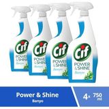 Cif Power & Shine Banyo Temizleyici 4 Adet 750 ml Etkili Temizlik ve Parlaklık Sunar
