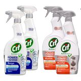Cif Power Shine Banyo ve Mutfak Kireç Sökücü 750 ml 4 lü Set