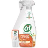 Cif Power Shine CleanBoost Mutfak 750 ml Sprey Zorlu Yağları Çözme Özelliği ile Etkili Temizlik - 820 ml