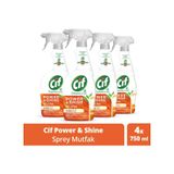 Cif Power & Shine Sprey Mutfak Temizleyici 4 x 750 ML