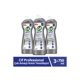 Cif Profesyonel Çok Amaçlı Krem Temizleyici 750 ml X3