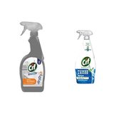 Cif Profesyonel Güçlü Yağ Çözücü Sprey 750 ml ve Cif Power Shine Cleanboost Sprey Temizleyici Banyo İçin Temizleyici ve Kireç Çözücü 750 ML, Banyo İçin Temizleyici ve Kireç Çözücü 750 ML ile
