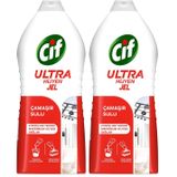 Cif Ultra Hijyen Jel Yüzey Temizleyici Çamaşır Sulu Katkılı Leke Çıkarıcı Yağ Çözücü 1500 ml (2 paketi)