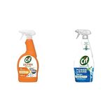 Cif Ultra Hız & Güç Yağ Çözücü Sprey Leke ve Kir Çıkarıcı 1000 ml ve Cif Power Shine Cleanboost Sprey Temizleyici Banyo İçin Temizleyici ve Kireç Çözücü 750 ML