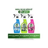 Cif Ultra Sprey Anında Etki Kir & Yağ Çözücü 750ml x1 Sakura Sprey x1 Kireç ve Pas Sökücü x1