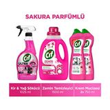 Cif Ultra Sprey Sakura Parfümlü 1025 ml Krem Özellikli Temizlik Ürünü Kir ve Yağ Sökücü
