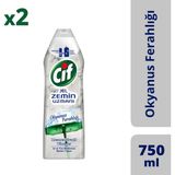 Cif Zemin Uzmanı Okyanus Ferahlığı Mermer Ve Granit Yüzeyler Için Jel Temizleyici 750 Ml X 2 Adet.