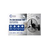 ÇİFÇİOĞLU MOTOR REDÜKTÖR Çifçioğlu Siyah Duvar Vantilatörü 30 İnç 75 Cm Uzaktan Kumandalı 150 Watt