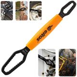 Çift Ağızlı Evrensel Kendinden Sıkma Çok Amaçlı Anahtar Çelik İngiliz Torx Cırcır Anahtarı Mat Siyah 6-13 / 14-22 Mm