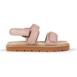 Çift Bantlı Hasır Detaylı Sandalet TS1250033017093 - Pembe