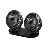 Çift Başlıklı Araç Fanı Oto Fan Vantilatör 12V 24V