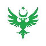 Çift Başlıklı Kartal Ve Ay Yıldız Sticker 17X17 Cm Yeşil
