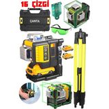 Çift Batarya 16 Çizgi Yeşil Işıklı 360° Lazer Metre Terazi Yüksek Teknoloji Hizalama