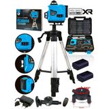 Çift Batarya 360° 16 Köşe Otomatik Hizalama Tripod'lu Lazer Metre Hizalama