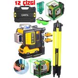 Çift Bataryalı 12 Işıklı 360° Lazer Metre Terazi Yüksek Teknoloji Lazer