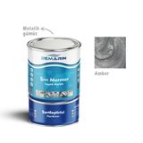 Çift Bileşenli Solventsiz Sıvı Mermer Liquid Marble (Tezgah, Zemin Boyası) - 1 Kg - Amber