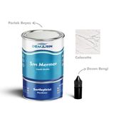 Çift Bileşenli Solventsiz Sıvı Mermer Liquid Marble (Tezgah, Zemin Boyası) - 1 Kg - Beyaz