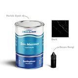 Çift Bileşenli Solventsiz Sıvı Mermer Liquid Marble (Tezgah, Zemin Boyası) - 1 Kg - Siyah