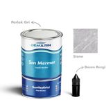 Çift Bileşenli Solventsiz Sıvı Mermer Liquid Marble (Tezgah, Zemin Boyası) - 1 Kg - Stone Grey