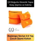 Çift Boğumlu Güvenli 3-6 Yaş Çocuklar İçin Yüzme Kolluk Deniz Havuz Şişme Kolluğu Yüzücü Hava Odalı