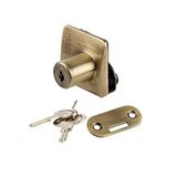ÇIFT CAM KAPAK KILITI-BRONZ ANTIK KAPLAMALI
