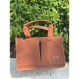 Çift Cepli Tote Model Kadın Kol Çantası - Taba