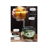 Çift Cidarlı Ayı Desenli Borosilikat Cam Bardak – 250 Ml, Dayanıklı,kahverengi - 0 - Siyah - 0 - 200 ml
