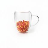 Çift Cidarlı Cam Kupa Seti | Isı Yalıtımlı Kulplu Borosilikat Kupa | Soğuk & Sıcak İçecek Termal Kupa | Espresso Latte Çay Bardağı Seti-Sarı,Kırmızı-Galatasaray Taraftar