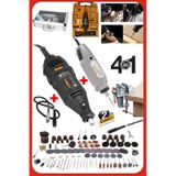 Çift Çok Amaçlı Gravür Profesyonel 4In1 Set: 362 Parça Aksesuar 500W Gravür Hobi Taşlama Mengene Set