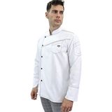 Çift Dikiş Şef Ceket Aşçı Kıyafeti Chef Aşçı Forması - Beyaz