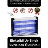 Çift Florasan Yüksek Güç Sessiz Zincir Askılı Sineksavar Elektrikli Uv Sivrisinek Öldürücü Kovucu