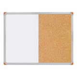 Çift Fonksiyonlu Alüminyum Çerçeve Mantar Pano ve Yazı Tahtası 60X90 cm