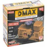 Çift Girişli Hava Kompresörü, 12V-220V, 250 Psı, Sarı - Çok Renkli
