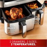 Çift Hazneli Premium Easy Fry & Grill 5,2 L Xxl Iki Sepetli Yağsız Fritöz- Onerous Hediyeli - Siyah