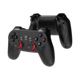 Çift Josystick 2.4g Kablosuz Oyun Kolu Pc Uyumlu Pilli Joystick Gamepad USB Dongle Bağlantı Kaymaz Tasarım 0019 Siyah (0019 - Çiftli Siyah) - Option-1