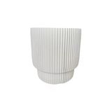 Çift Kalı Çizgili Modern Saksı